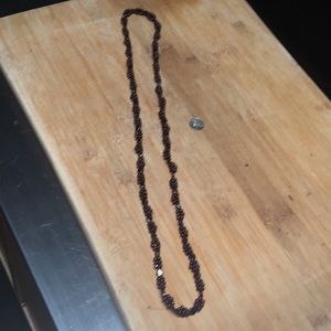 Natural Garnet Long Necklace